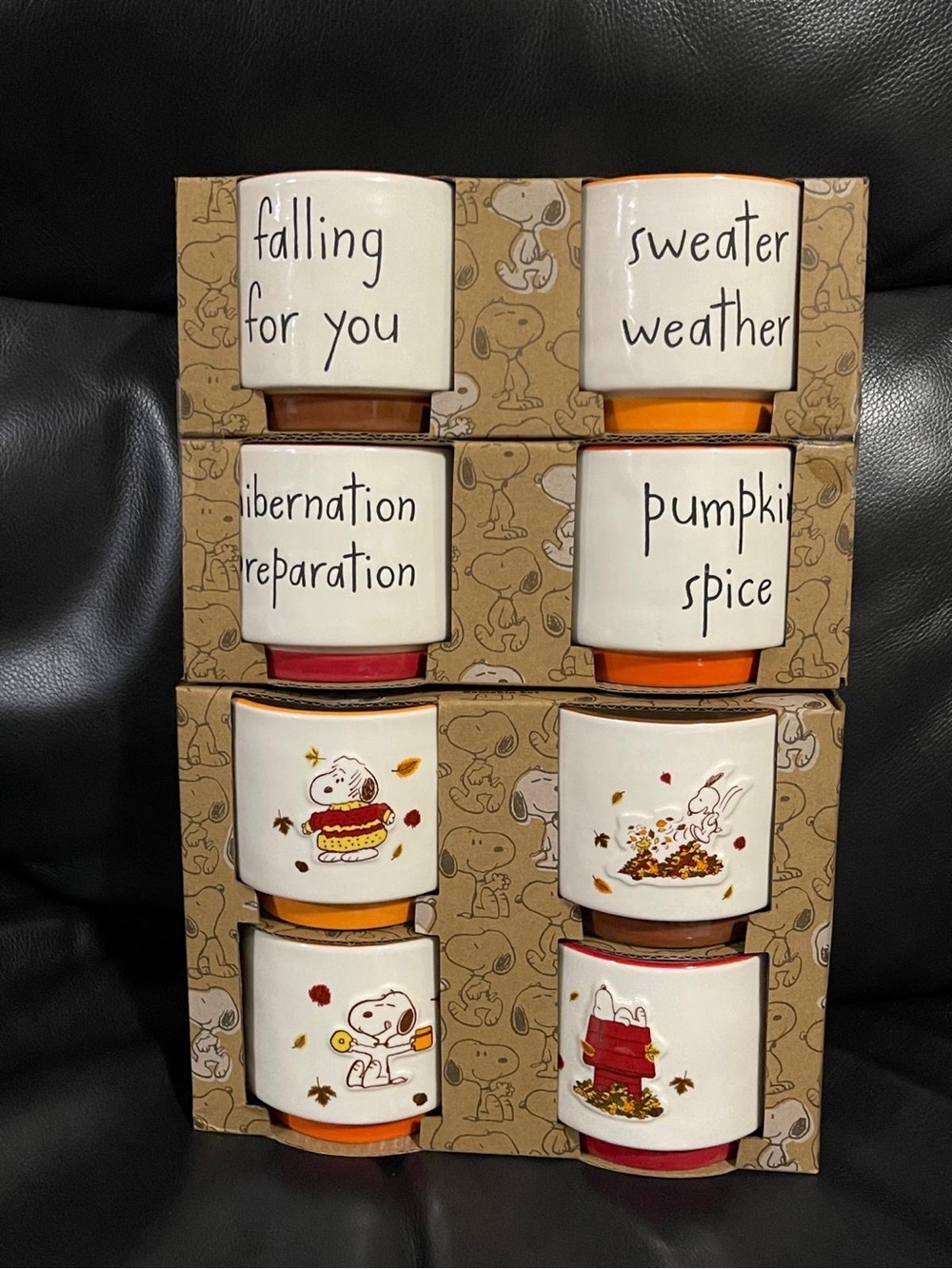 Thanksgiving Rae Dunn Peanuts Ramekins, Set of 4 Rae Dunn Fall Ramekins - Picture 2 of 8